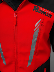 Vīriešu softshell virsjaka melni-sarkana OZONEE JS/HH022/1CZ