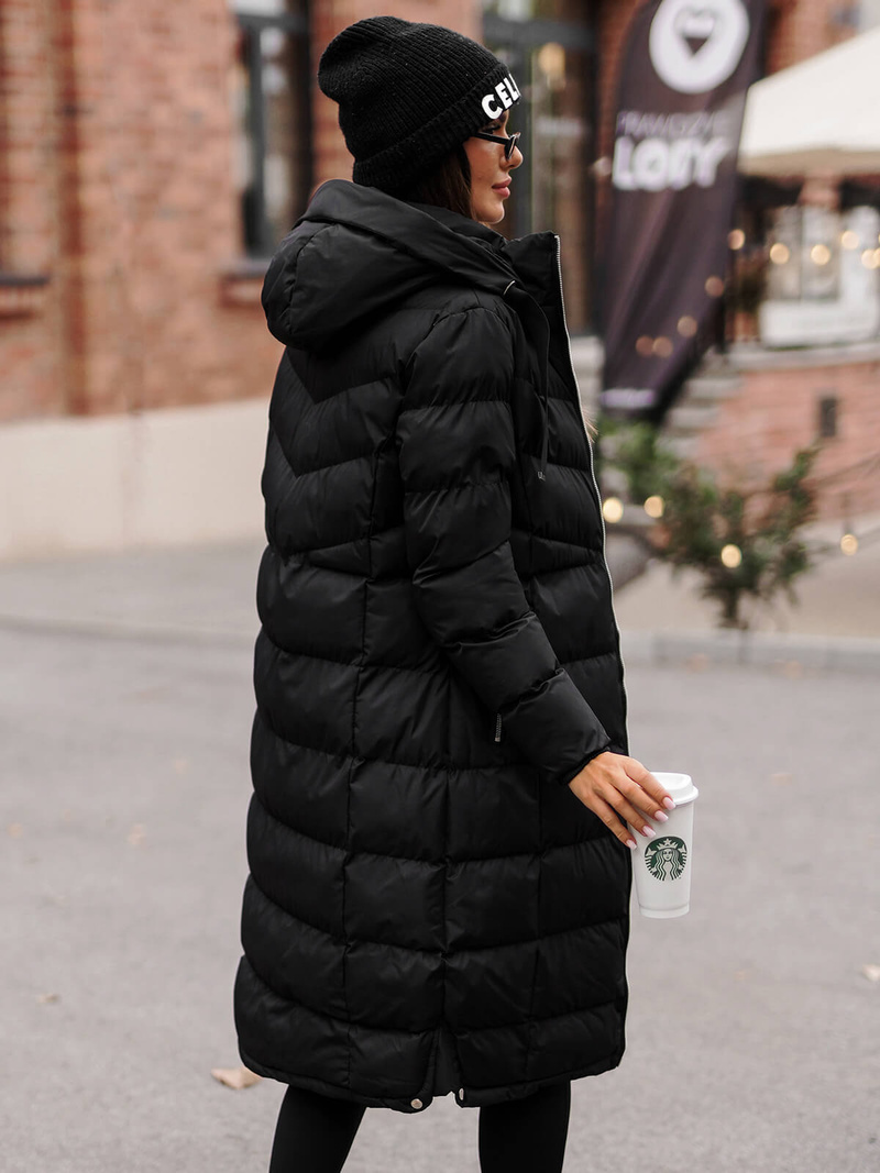 Sieviešu jaka melna OZONEE JS/M736/392Z