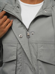 Sieviešu ziemas jaka pelēka OZONEE O/G118Z