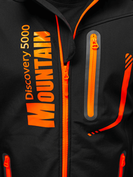 Vīriešu softshell jaka melns un oranžs OZONEE JS/HH026/1Z