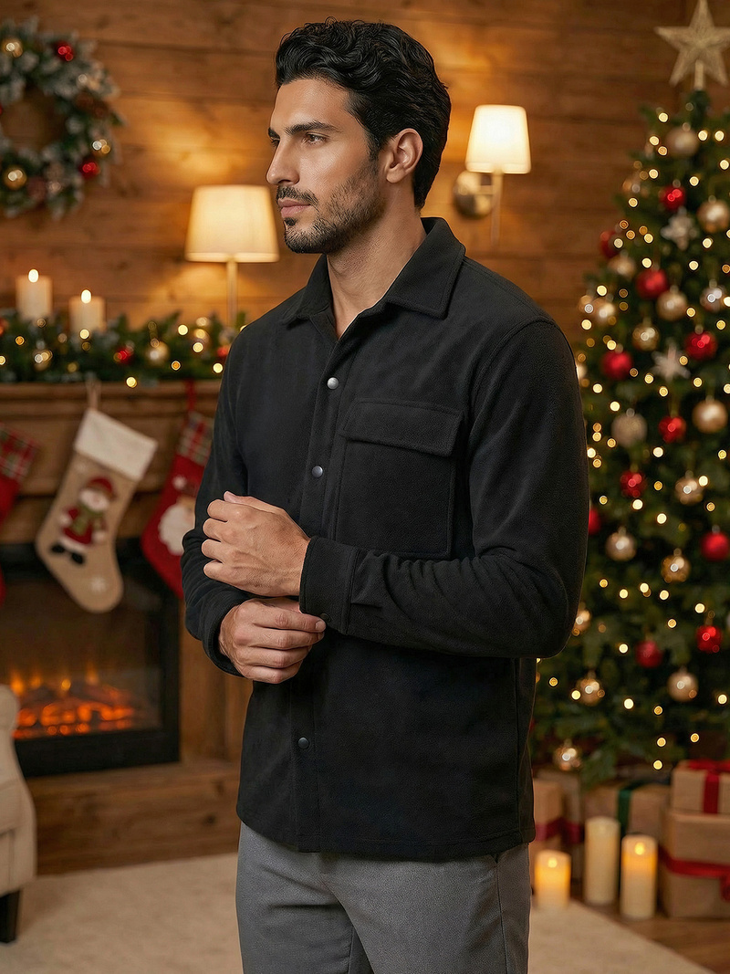 Vīriešu krekls melns OZONEE O/GOM23040Z