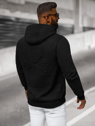 Vīriešu džemperis ar kapuci melns OZONEE NB/MF2003