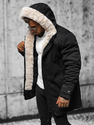Vīriešu parka melna OZONEE JS/22M319/392