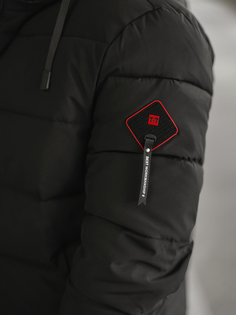 Vīriešu parka melna OZONEE JS/31M5031/392Z