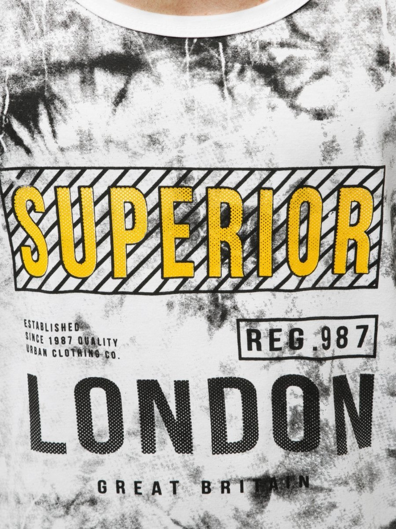 Vīriešu T-krekls bez piedurknēm balts OZONEE JS/SS11037Z