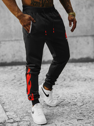 Vīriešu sporta bikses melnas OZONEE JS/K10237Z