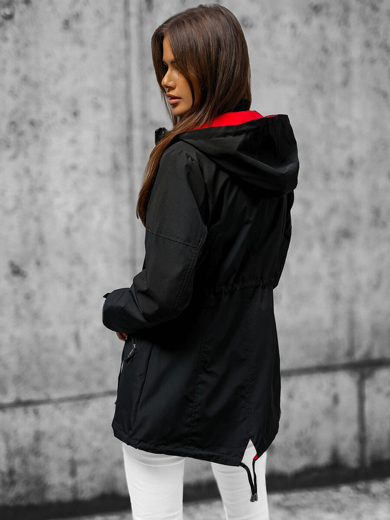 Sieviešu jaka divpusēja melna OZONEE JS/16M9081/392