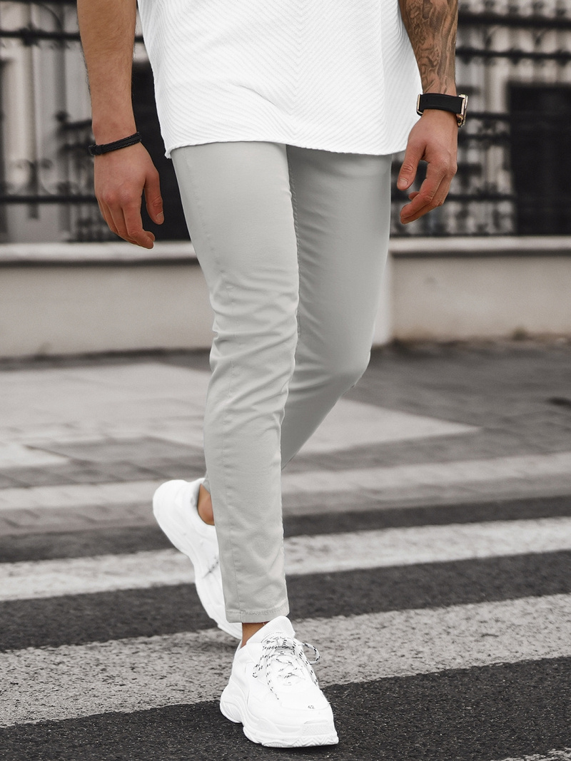 Vīriešu džinsi pelēki OZONEE E/5179/01