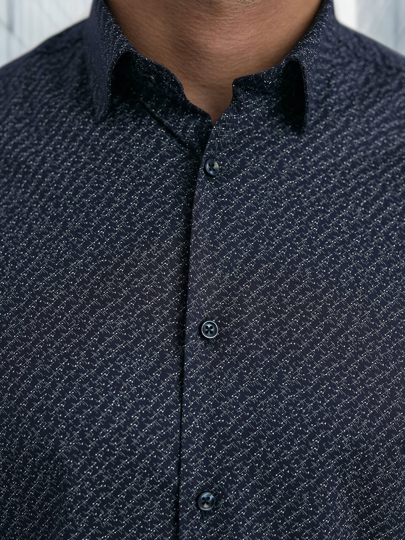 Vīriešu krekls tumši zila OZONEE V/V186Z