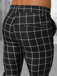  Vīriešu chino bikses melnas OZONEE DJ/5522Z