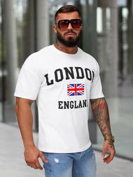 Vīriešu T-krekls Balts OZONEE JS/8B1373/1