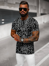 Vīriešu T-krekls Melns OZONEE JS/8T1198/3