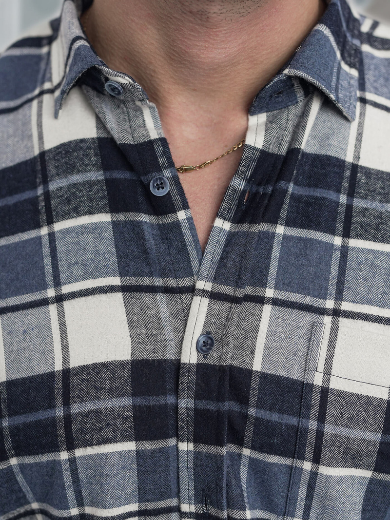 Vīriešu krekls tumši zila OZONEE V/V175