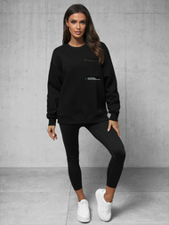 Džemperis melns OZONEE O/SWE23022Z