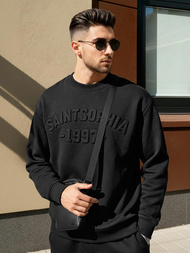 Vīriešu džemperis melns OZONEE JS/8B1953/3