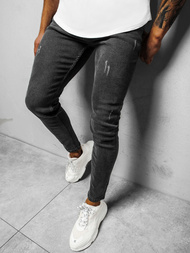 Vīriešu džinsi grafīta OZONEE E/1270SP