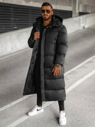 Vīriešu ziemas virsjaka melna OZONEE O/M3202Z