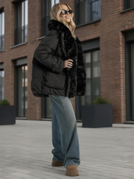 Sieviešu jaka melna OZONEE JS/16M9185/392