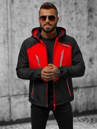 Vīriešu softshell virsjaka melni-sarkana OZONEE JS/HH022/1CZ