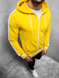 Vīriešu jaka ar kapuci dzeltena OZONEE A/1009Z