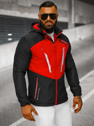 Vīriešu softshell virsjaka melni-sarkana OZONEE JS/HH022/1C