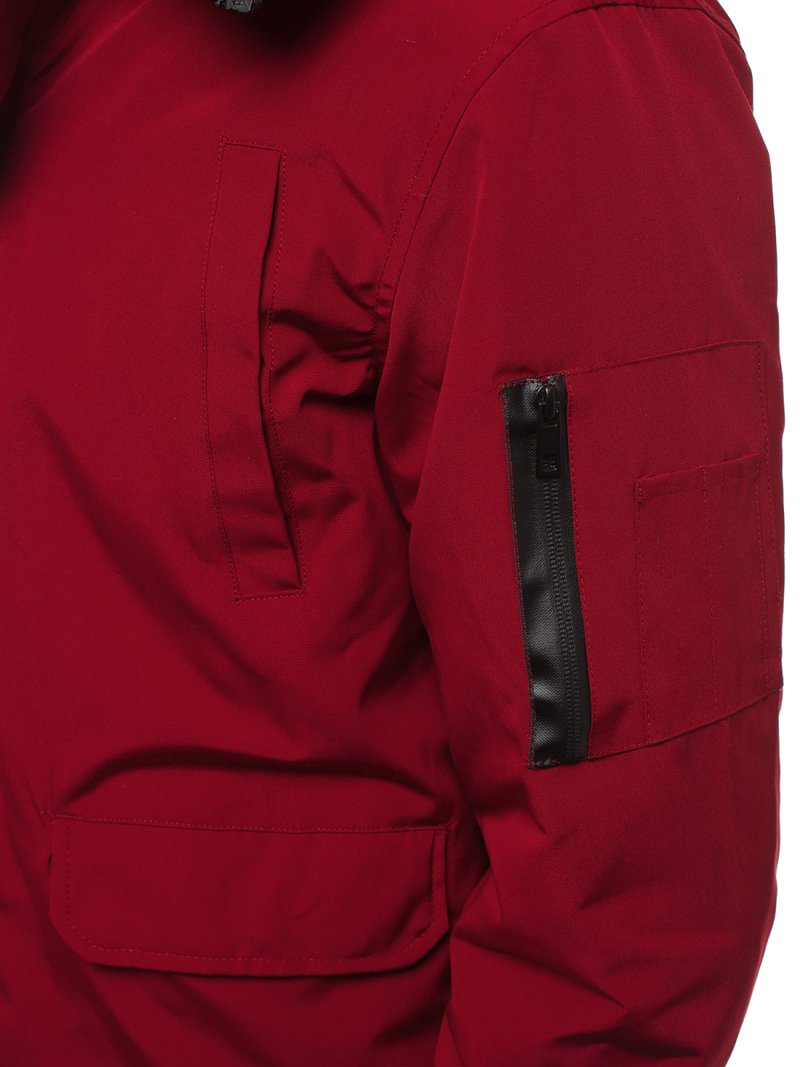 Vīriešu virsjaka bordosarkana OZONEE JS/2019005