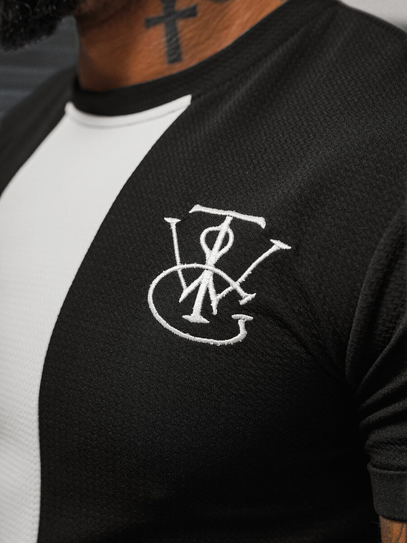 Vīriešu t-krekls melns OZONEE O/L1184