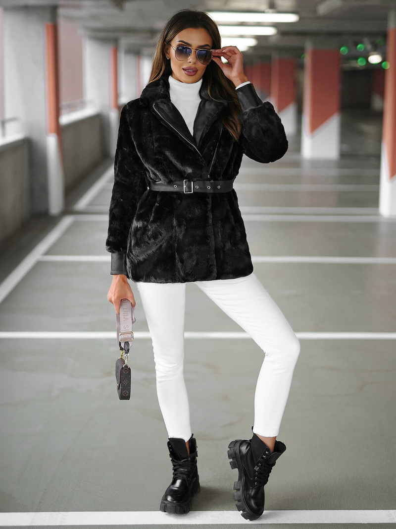 Sieviešu jaka melna OZONEE JS/11Z8075Z