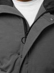 Vīriešu virsjaka pelēka OZONEE JS/2019005