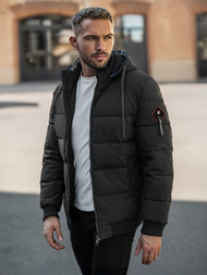 Vīriešu parka melna OZONEE JS/31M5031/392Z