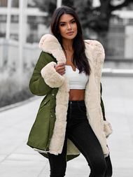 Sieviešu ziemas jaka zaļa OZONEE JS/M763/136Z