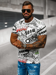 Vīriešu T-krekls Balts OZONEE O/T137/1