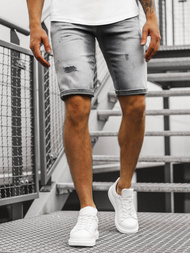 Vīriešu džinsa šorti grafīta OZONEE B/55107