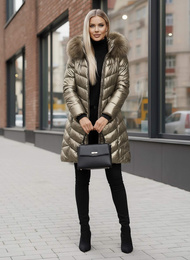 Sieviešu jaka zelts OZONEE JS/16M9100/403Z