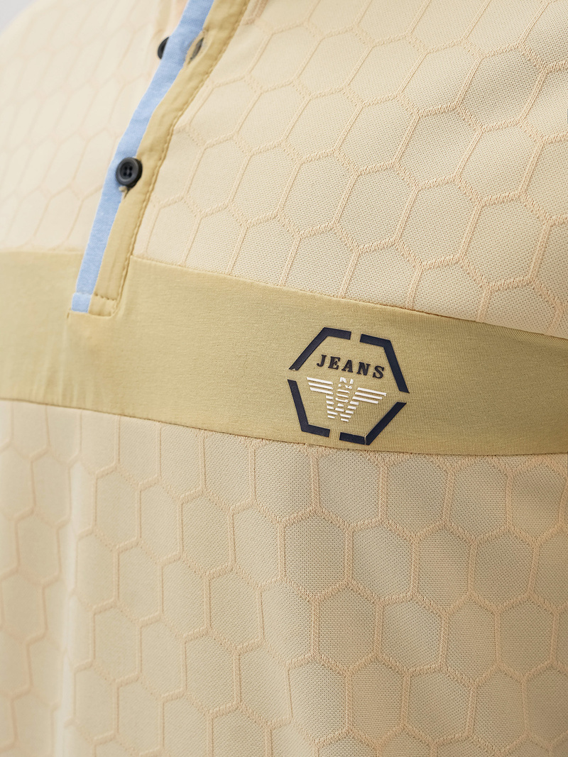 Vīriešu polo krekls smilšu OZONEE O/QQ922