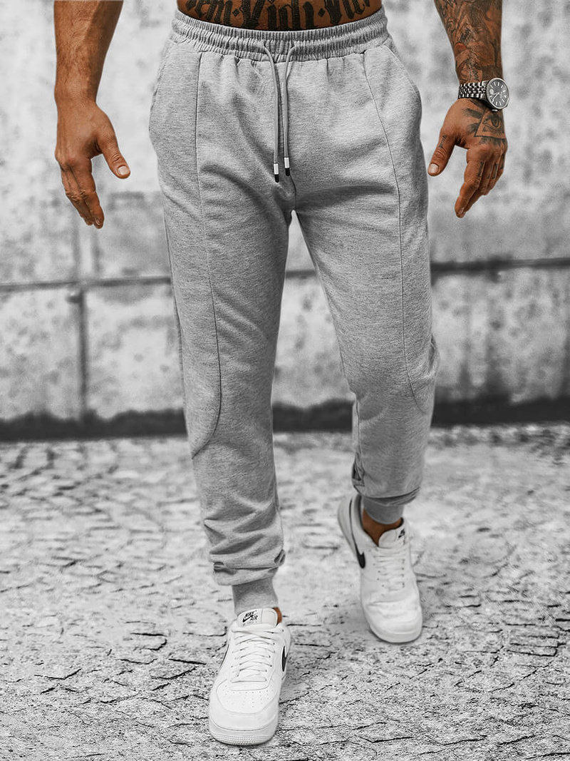 Vīriešu sporta bikses pelēkas OZONEE JS/8K183