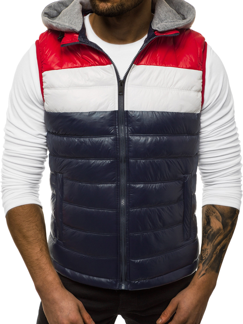 Vīriešu veste tumši zila OZONEE N/6105