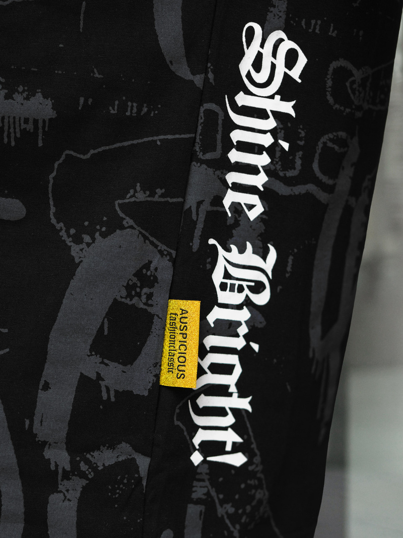 Vīriešu t-krekls melns OZONEE O/YN2/621Z