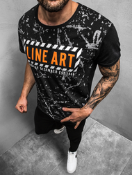 Vīriešu T-krekls melns OZONEE JS/KS2029Z