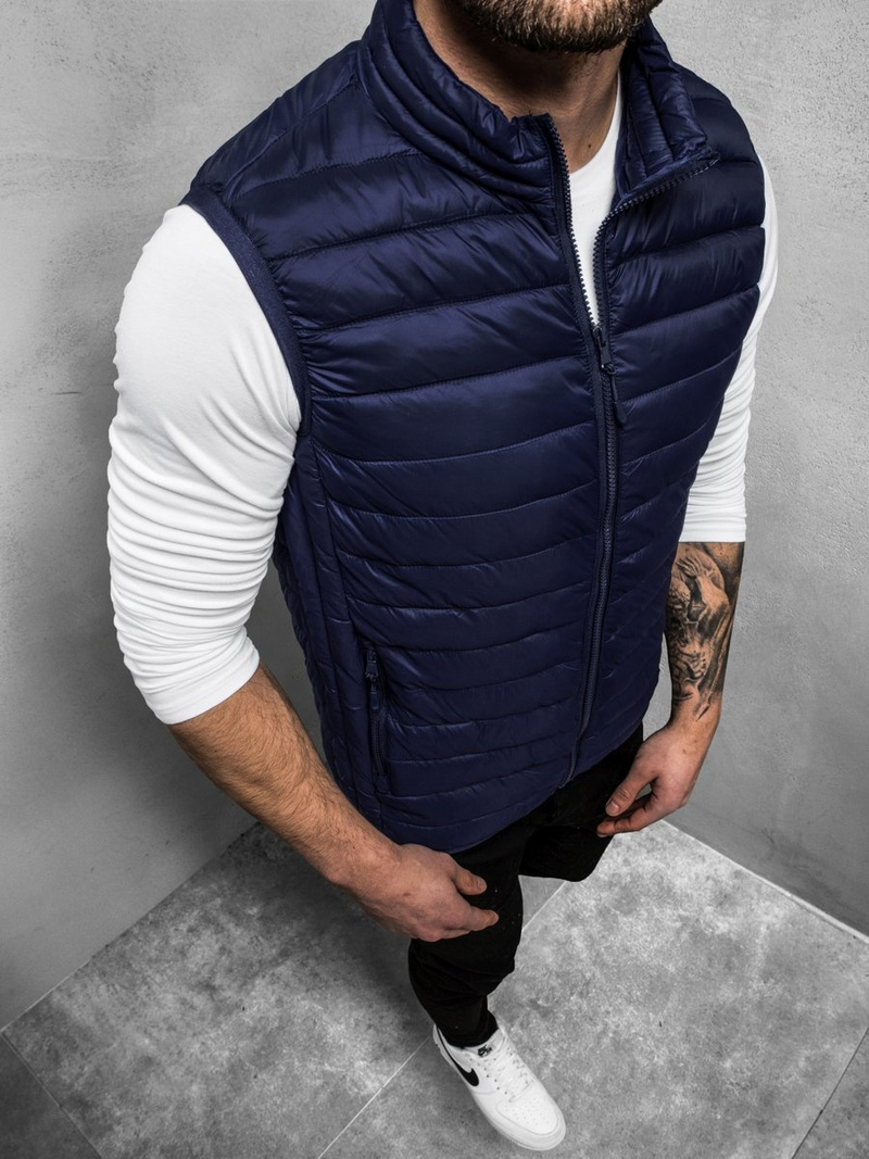 Vīriešu veste tumši zila OZONEE JS/LY32Z