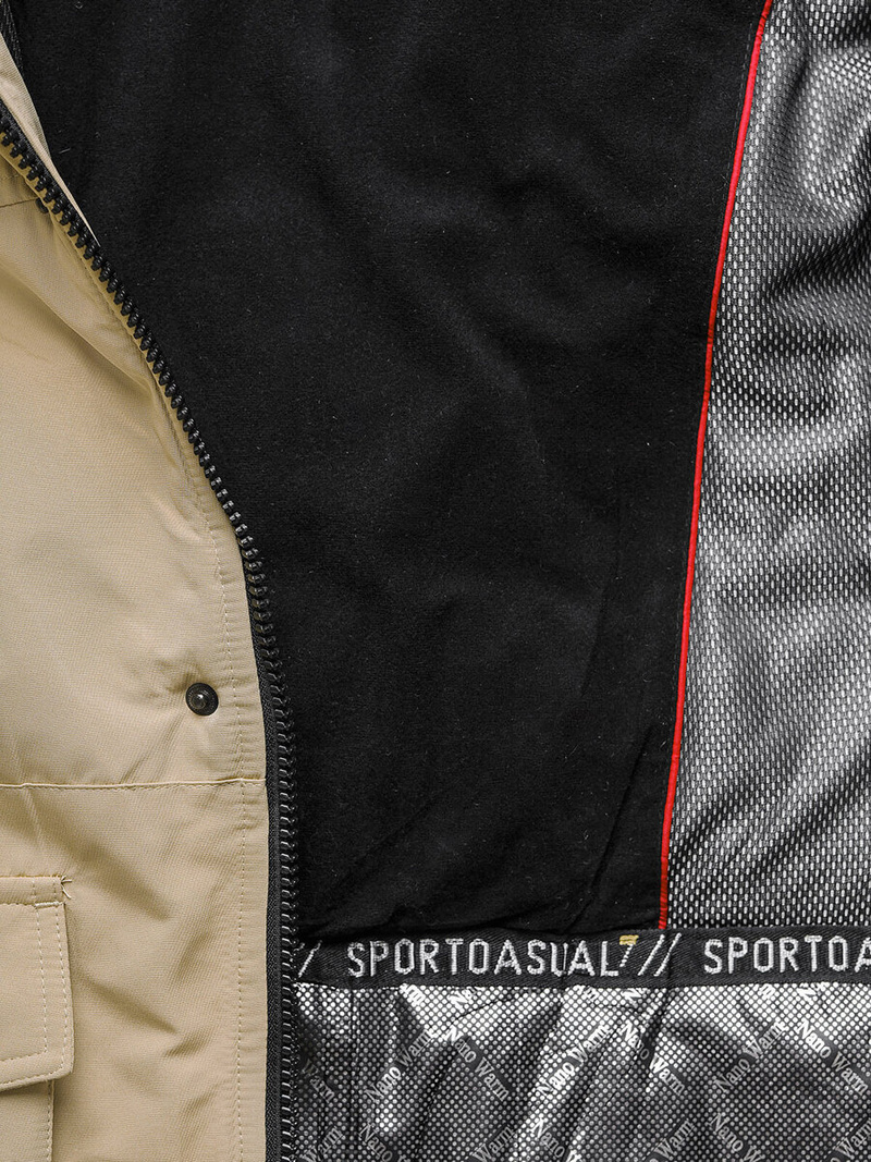 Vīriešu ziemas jaka smilšu OZONEE JS/22M322/62