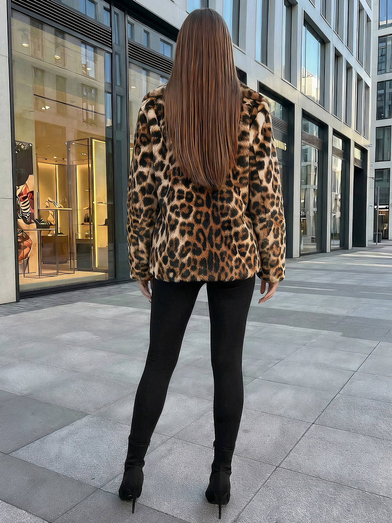 Sieviešu jaka smilškrāsā un brūnā krāsā OZONEE JS/61M8500/158Z