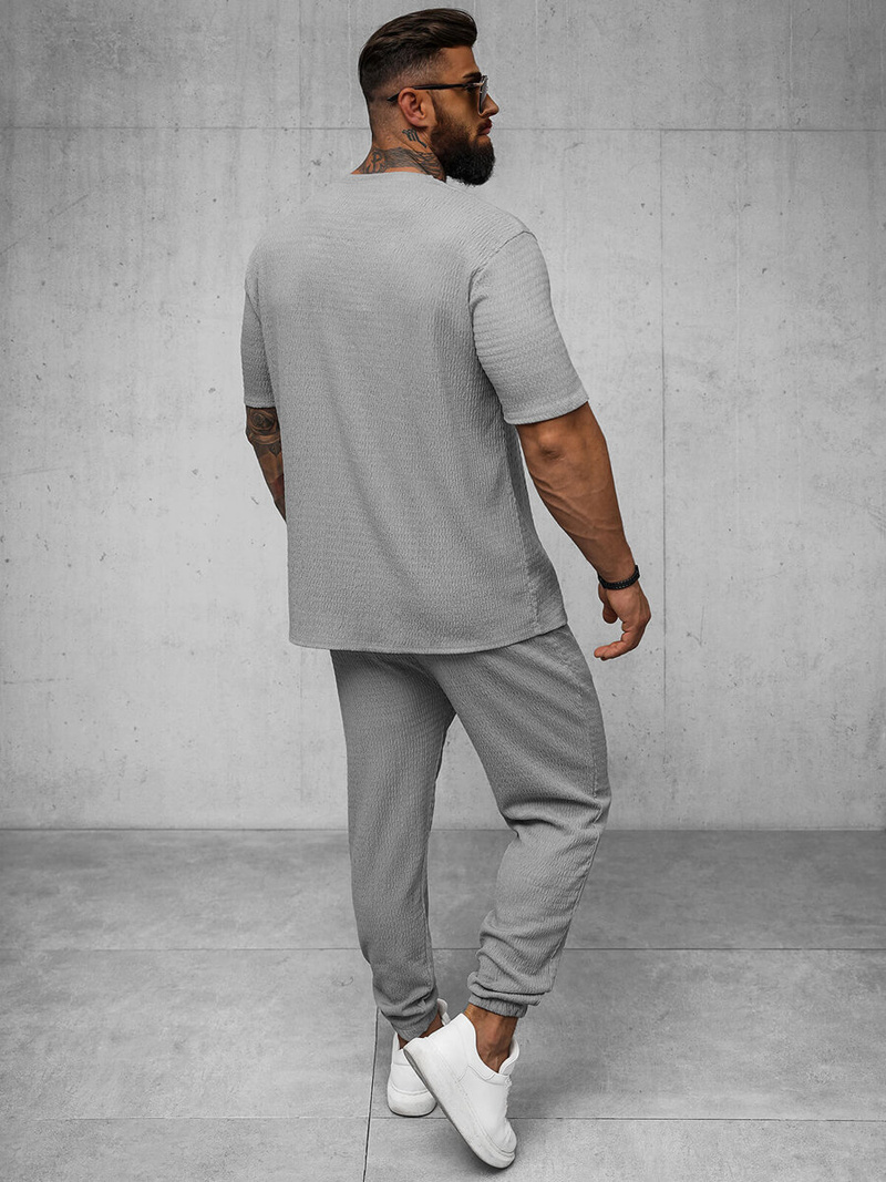 Vīriešu t-krekls pelēks OZONEE O/Y960T