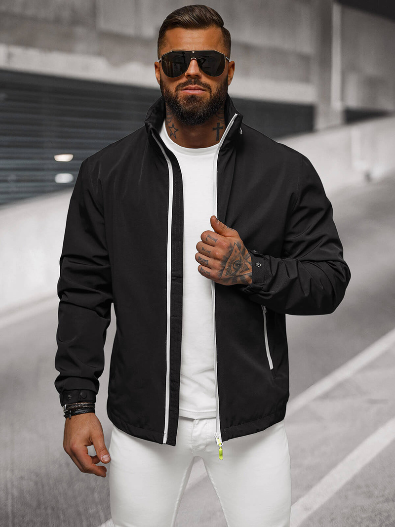 Vīriešu softshell virsjaka melna OZONEE JS/5M3105/392Z