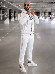 Vīriešu Treniņtērps Balts OZONEE JS/8C8117/1Z