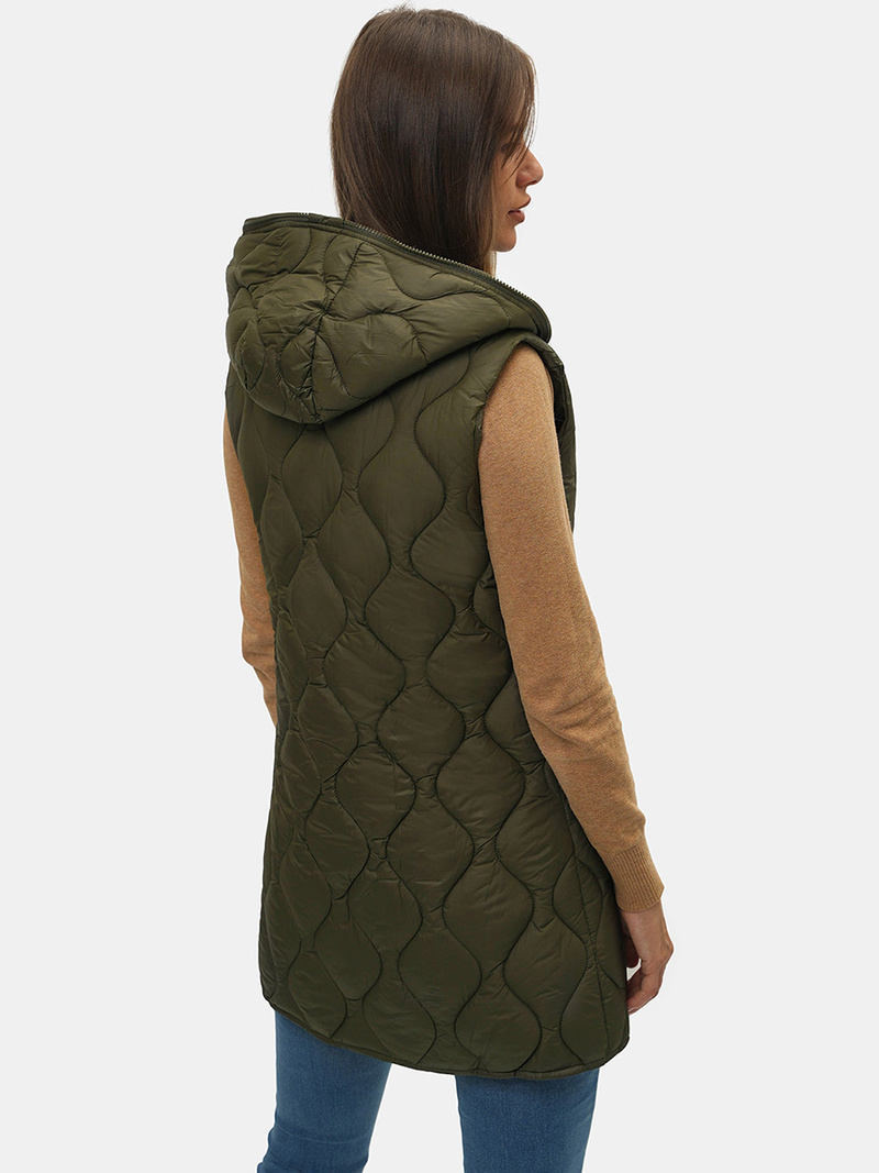 Sieviešu veste haki OZONEE O/H928/13