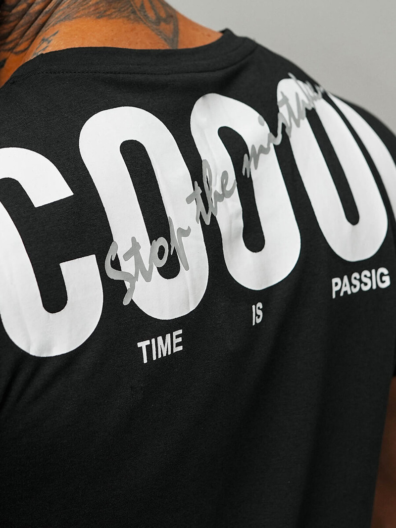 Vīriešu T-krekls Melns OZONEE O/T1278/3