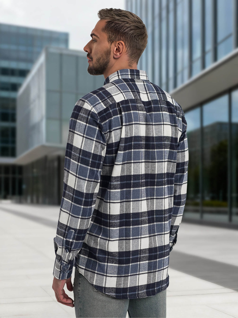 Vīriešu krekls tumši zila OZONEE V/V175