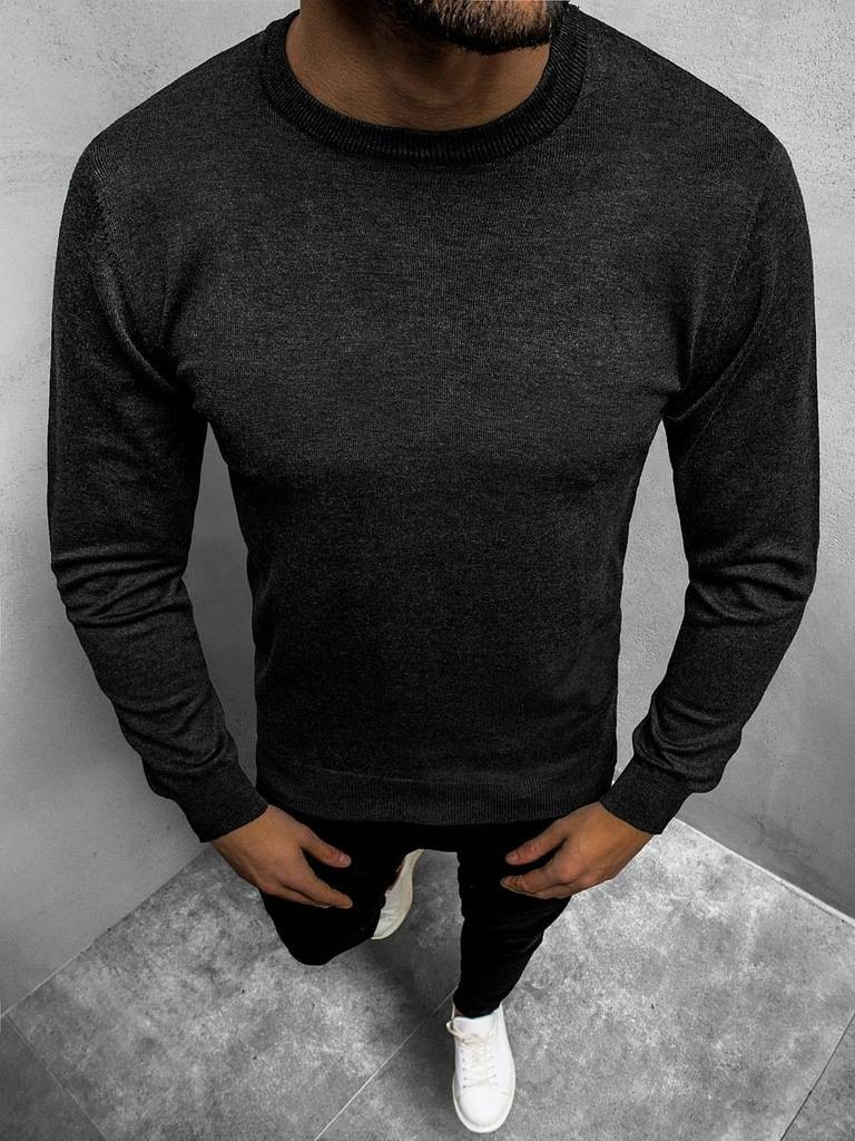 Vīriešu svīteris grafīta OZONEE BL/M003Z