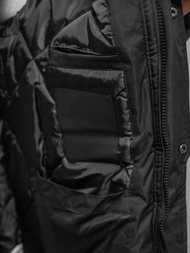 Vīriešu ziemas jaka melna OZONEE JS/5M3118/392